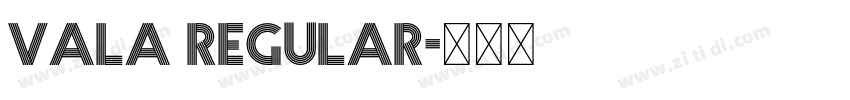 Vala Regular字体转换